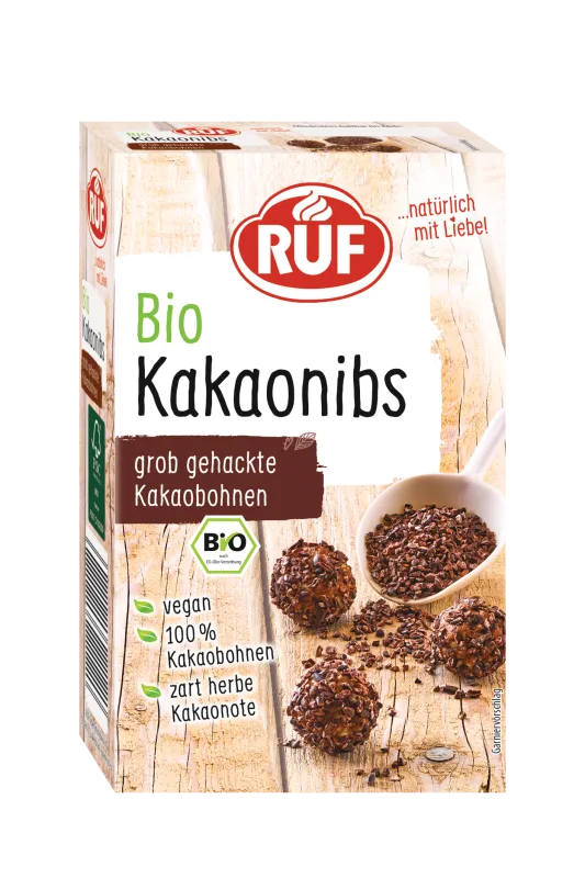 ruf-bio-kakao-nibs-150-g-veganes-schokodekor-ohne-zucker image 1