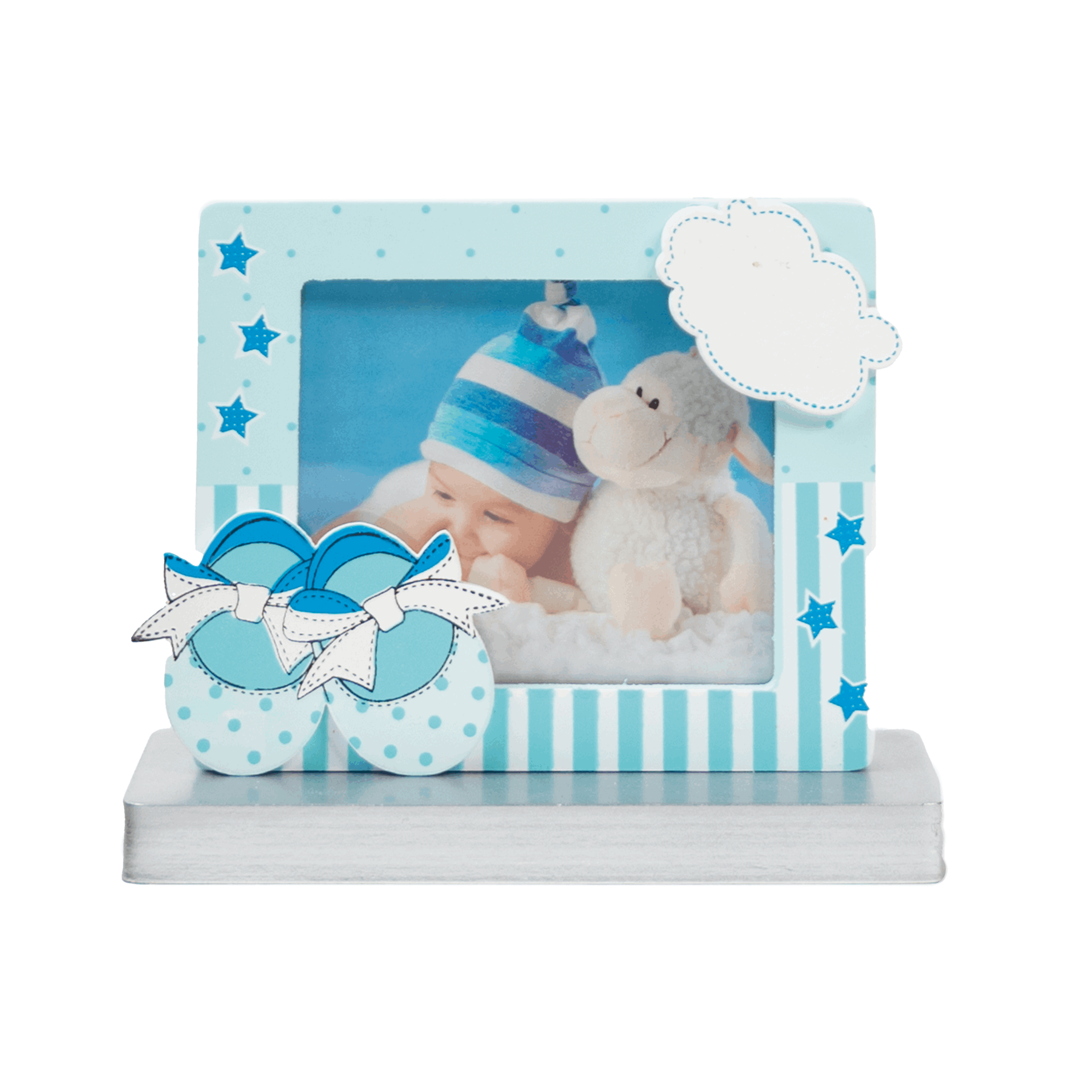 decocino-tortendeko-bilderrahmen-baby-junge-12-cm-x-12-cm-nonfood image 1