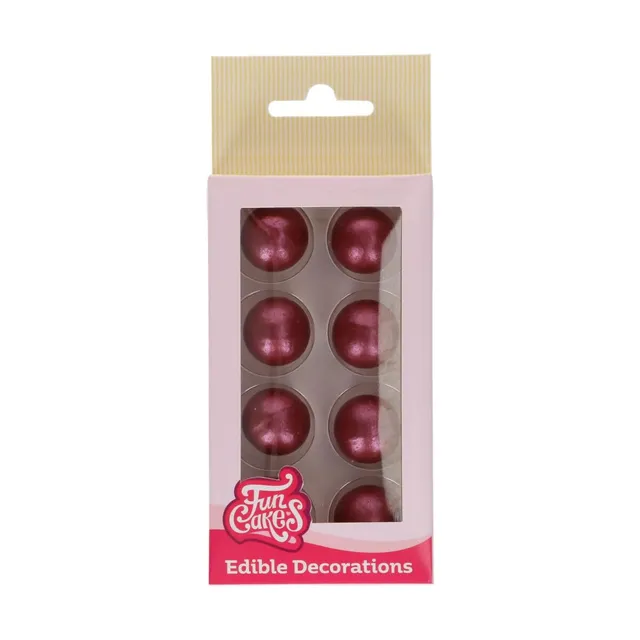 funcakes-chocolate-balls-schokokugeln-rot-8-st-ck-ca-2-cm image 1