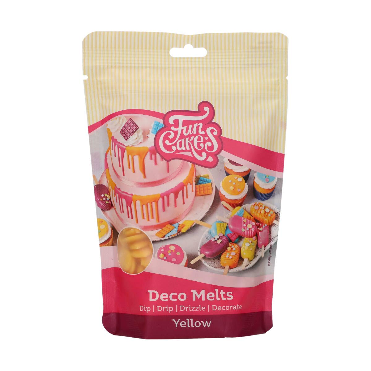 funcakes-deco-melts-gelb-250-g image 1
