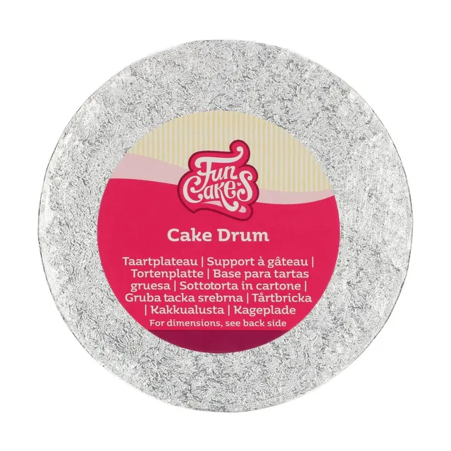 funcakes-kitchen-cake-board-rund-silber-gold-35-cm image 1