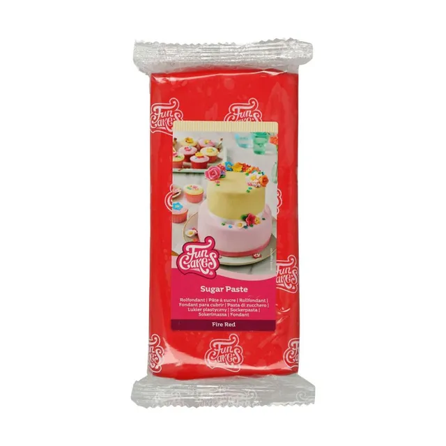 funcakes-rollfondant-fire-red-zuckerpaste-1-kg image 1
