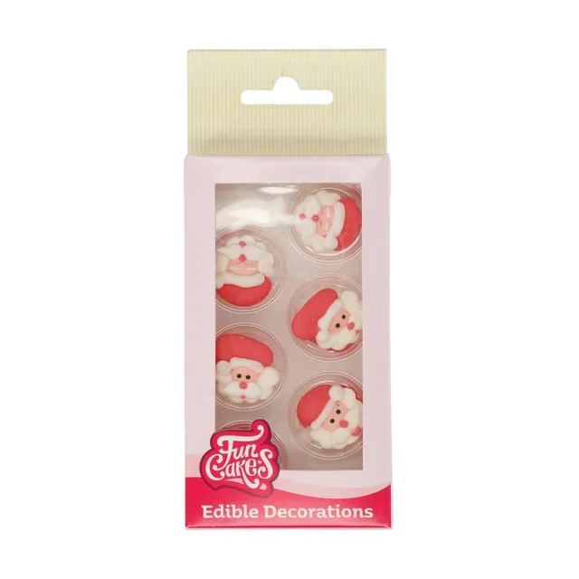 funcakes-sugar-decorations-santa-claus-zuckerfiguren-12-st-ck image 1