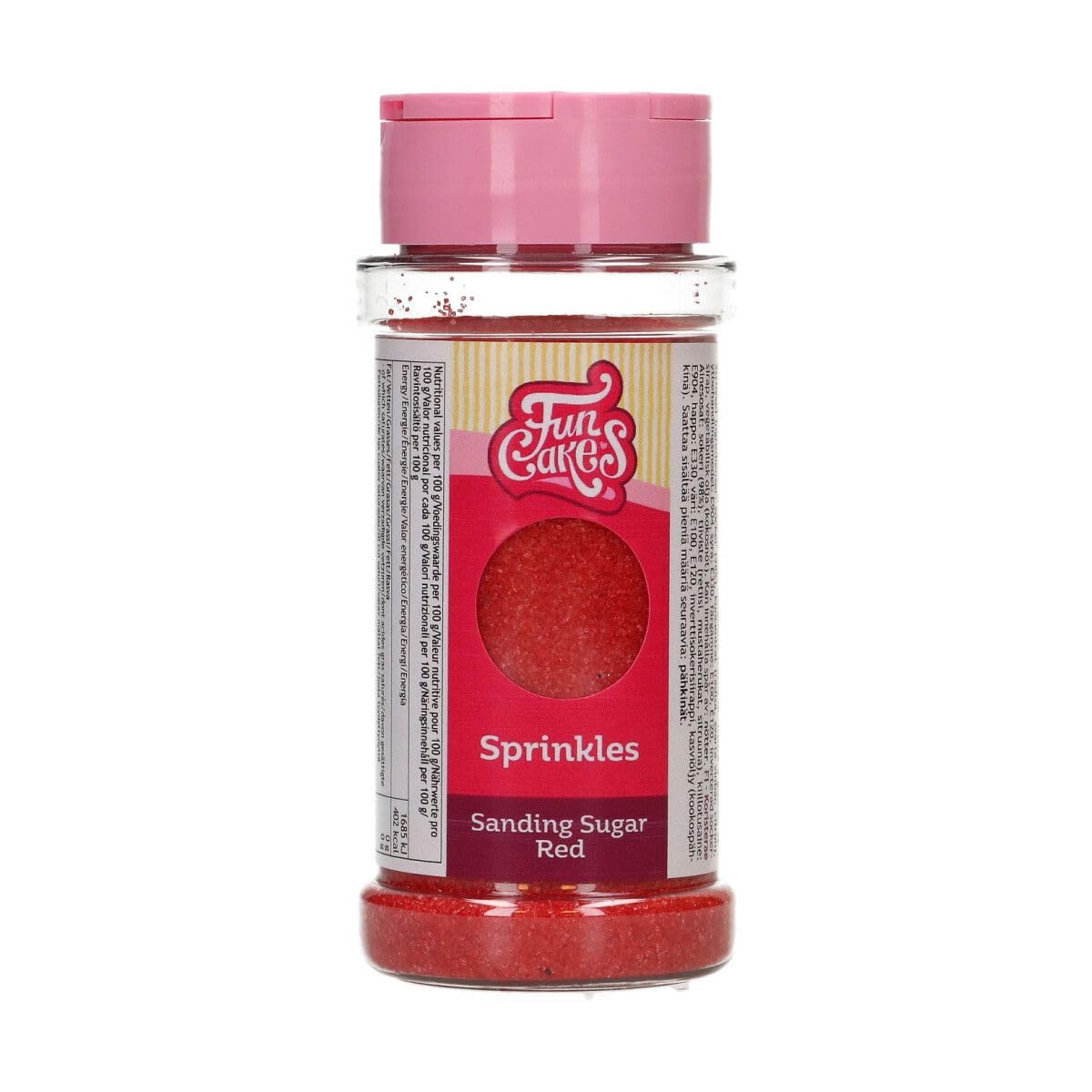 funcakes-sanding-sugar-zuckerstreusel-red-80-g image 1
