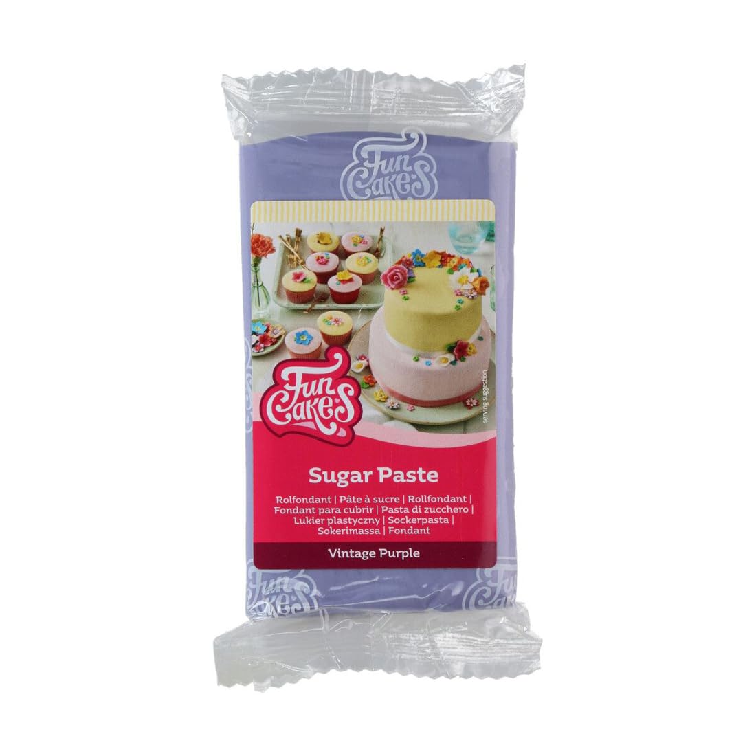 funcakes-sugar-paste-rollfondant-vintage-violet-250-g image 1