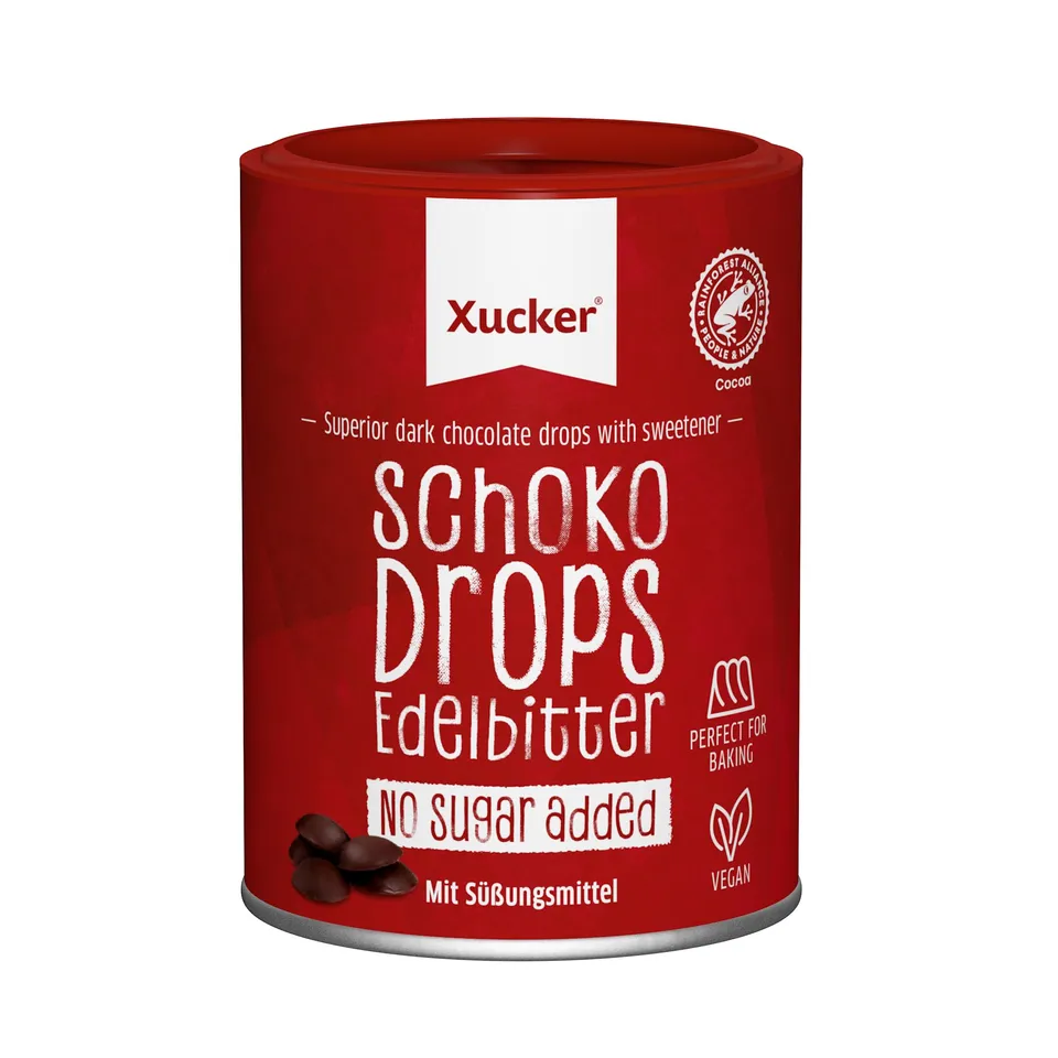 xucker-schoko-drops-edelbitter-mit-xylit-75-kakao-200-g image 1