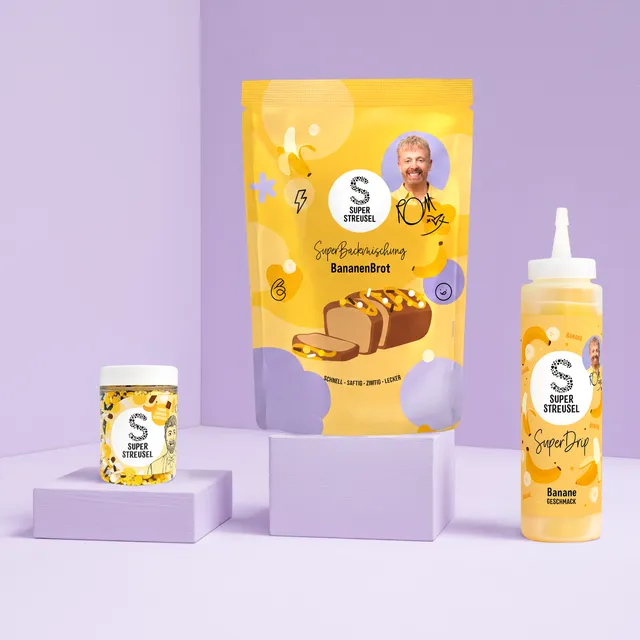 super-streusel-allesbanane-set-bananenbrot-backmischung-325g-superdrip-banane-30 image 1