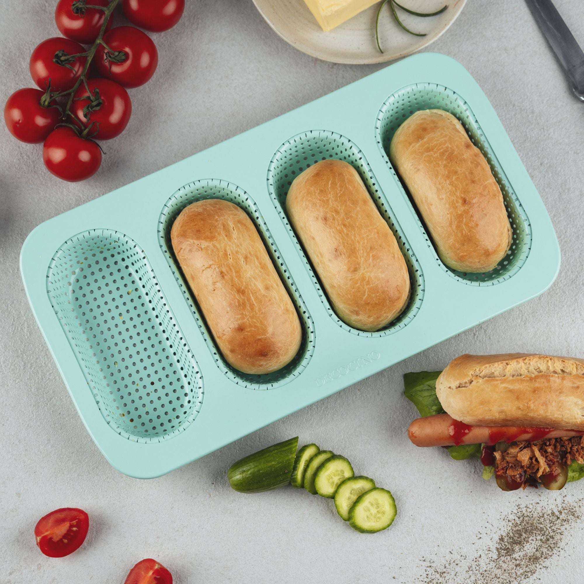 decocino-mini-baguette-backform-mint-edition-6x14cm image 2