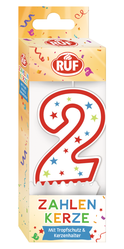 ruf-zahlenkerze-2-geburtstagskerze-zahl-2-f-r-kuchen-und-torten image 1