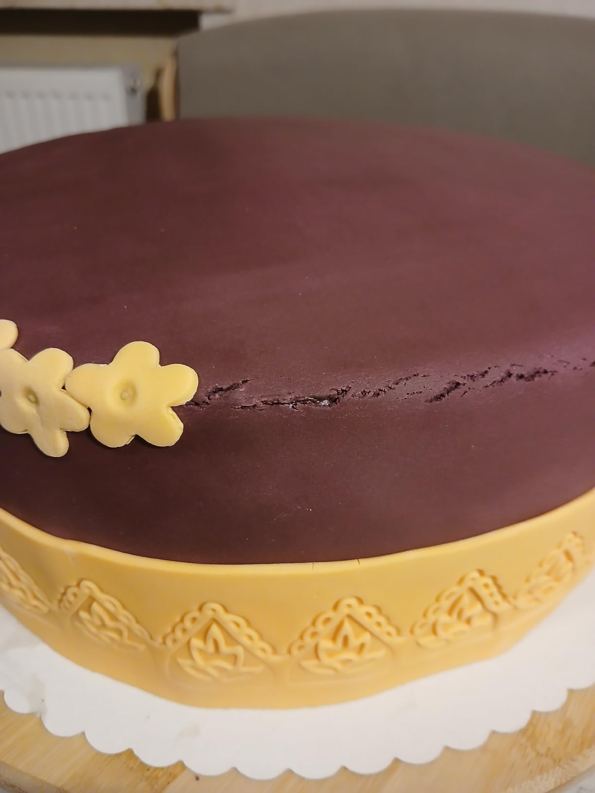 Wunderschönes Aubergine für Herbsttorte