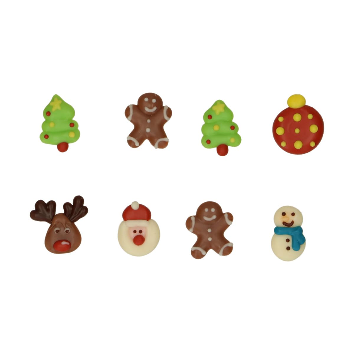 funcakes-chocolate-decorations-schokofiguren-colourful-christmas-8-st-ck image 2