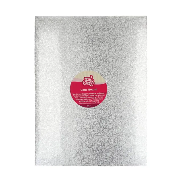 funcakes-cake-board-oblong-tortenunterlage-silber-40-6-x-30-5-cm-1-st-ck image 1