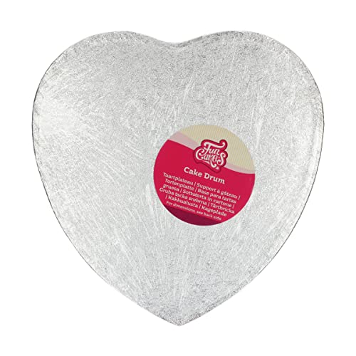 funcakes-cake-drum-herz-silber-27-5-cm-stabile-tortenunterlage-12-mm image 3
