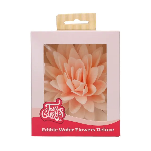 funcakes-edible-wafer-flowers-essbare-blumen-peony-orange-ombre-1-st-ck image 1