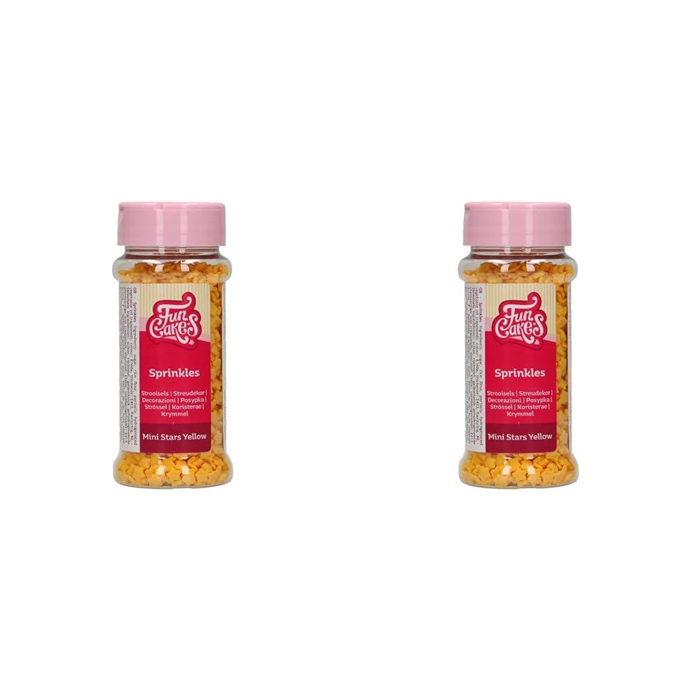 funcakes-sprinkles-zuckerstreusel-mini-stars-yellow-60g image 3