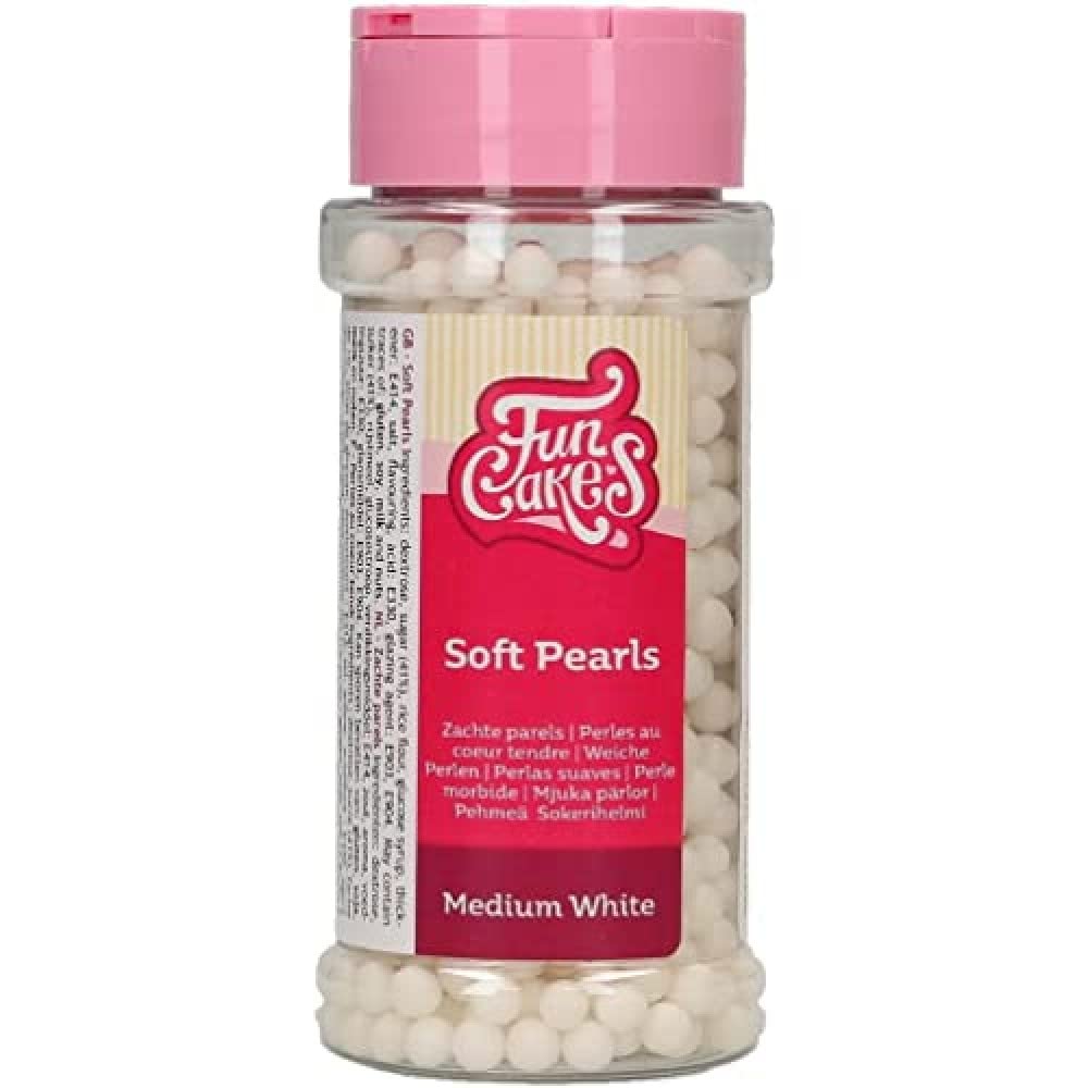 funcakes-soft-pearls-zuckerperlen-medium-rosa-white-500-g image 5