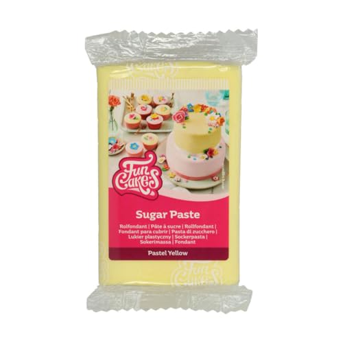 funcakes-sugar-paste-pastel-yellow-rollfondant-vanille-250-g image 7