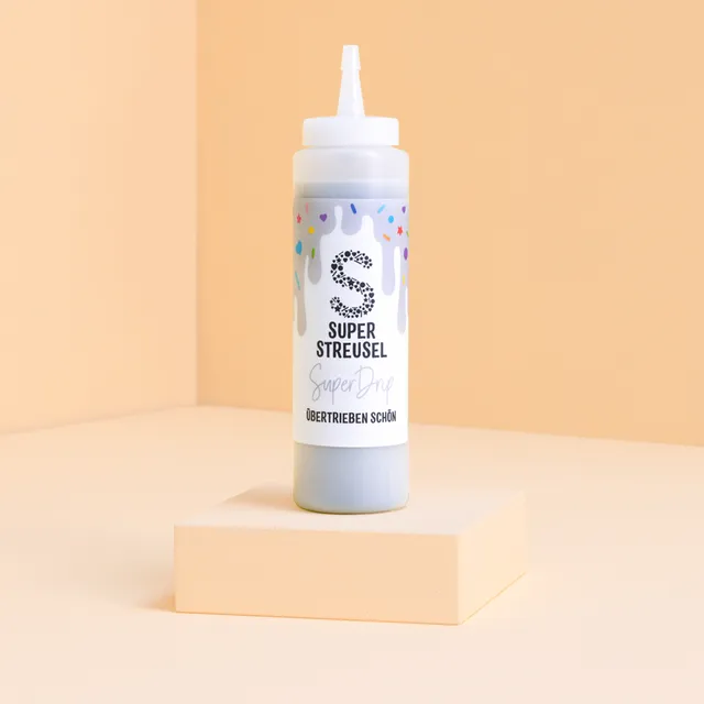 super-streusel-superdrip-hellgrau-kuchenglasur-in-der-flasche image 1