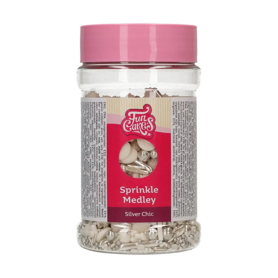 funcakes-sprinkle-medley-silver-chic-zuckerstreusel-180-g image 1
