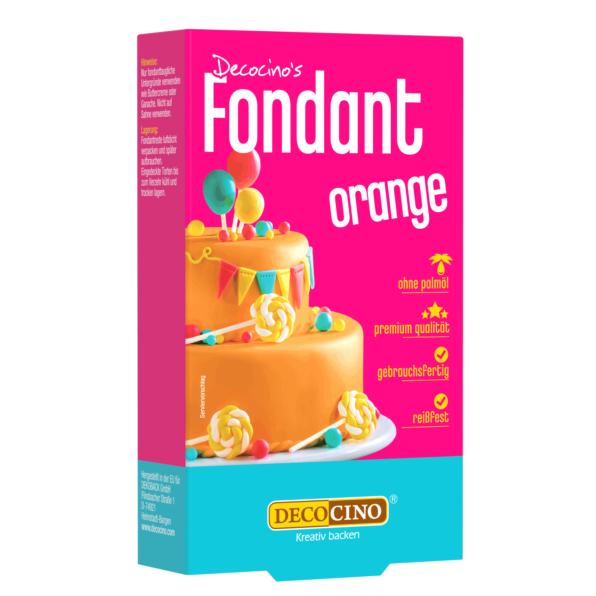 decocino-fondant-orange-250g-rollfondant-zum-eindecken image 1