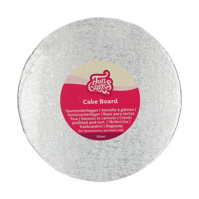funcakes-cake-board-round-tortenunterlage-silber-22-5-cm-1-st-ck image 1