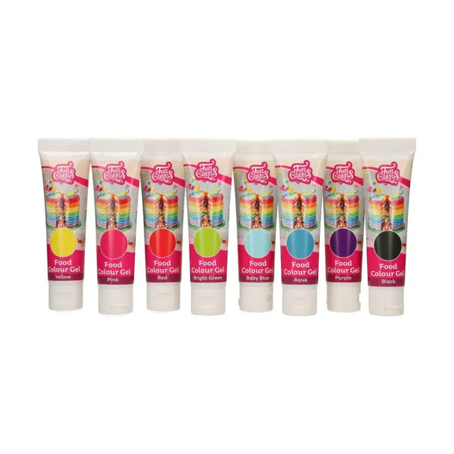 funcakes-food-colour-gel-lebensmittelfarben-set-8-farben image 1