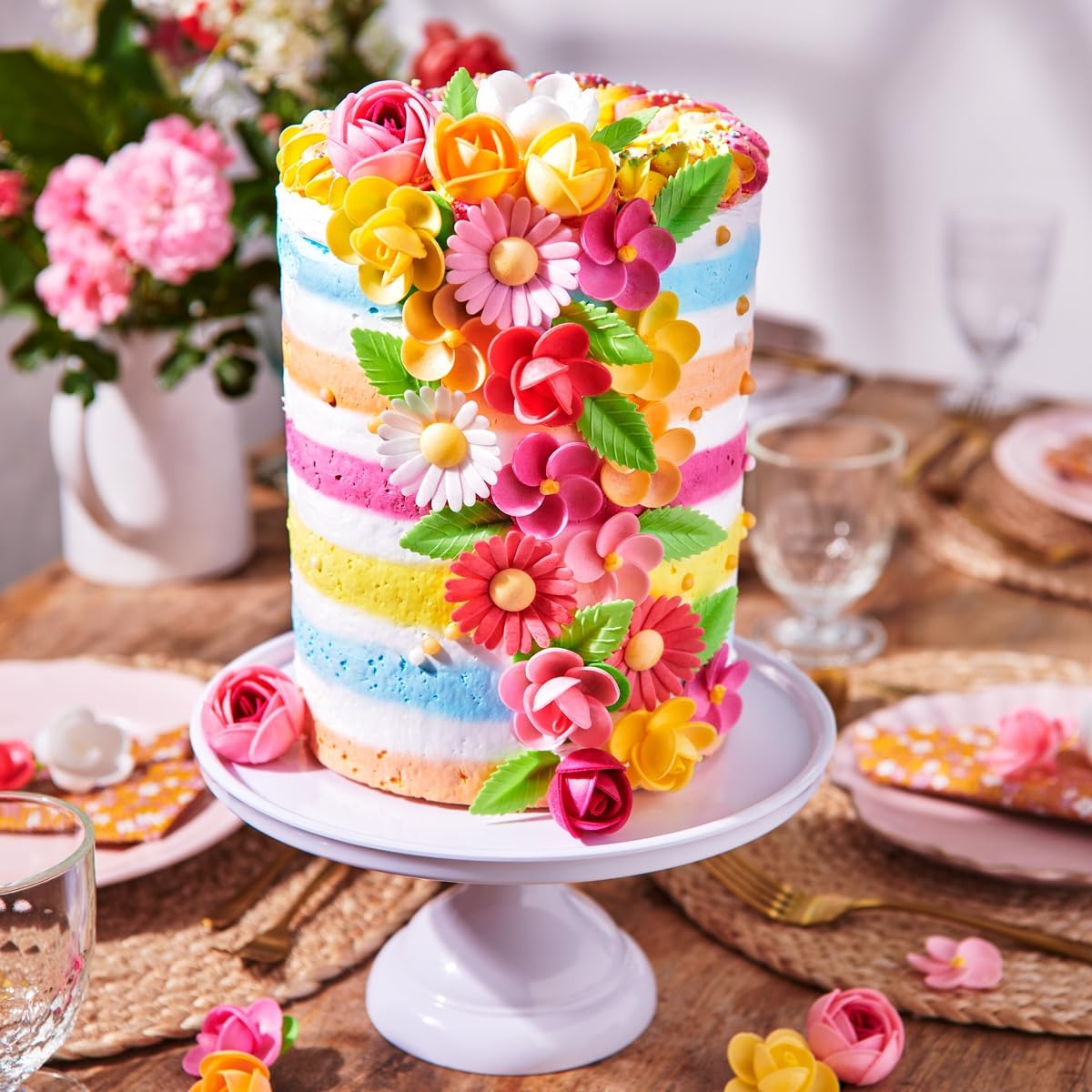 funcakes-edible-wafer-flowers-essbare-blumen-green-leaves-50-st-ck image 4