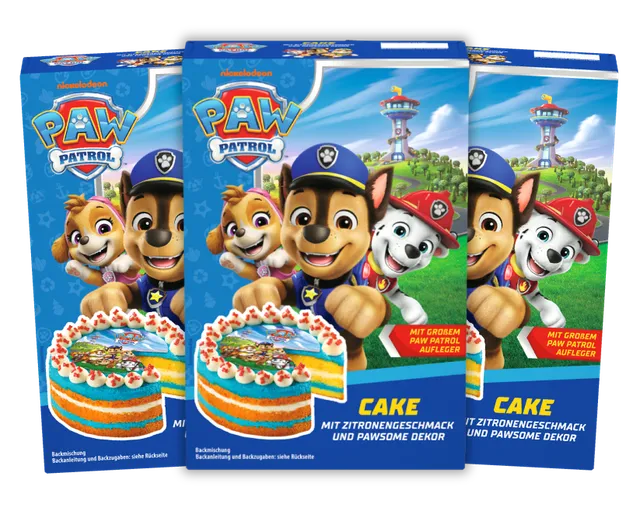 ruf-paw-patrol-cake-backmischung-set-3-st-ck-zitrone-mit-dekor image 1