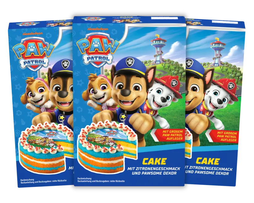 ruf-paw-patrol-cake-backmischung-set-3-st-ck-zitrone-mit-dekor image 1