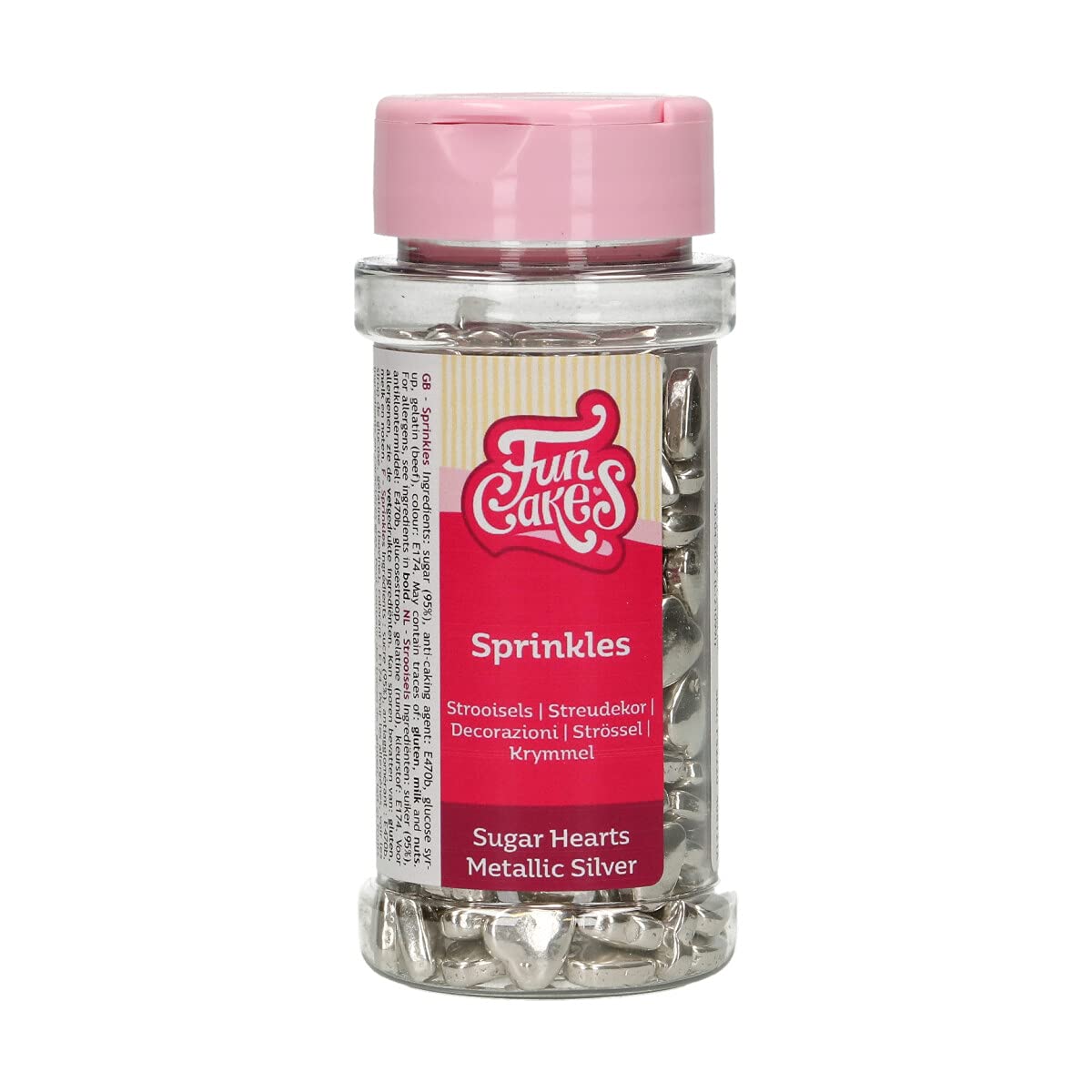 funcakes-sprinkles-zuckerstreusel-hearts-pink-white-450-g image 3