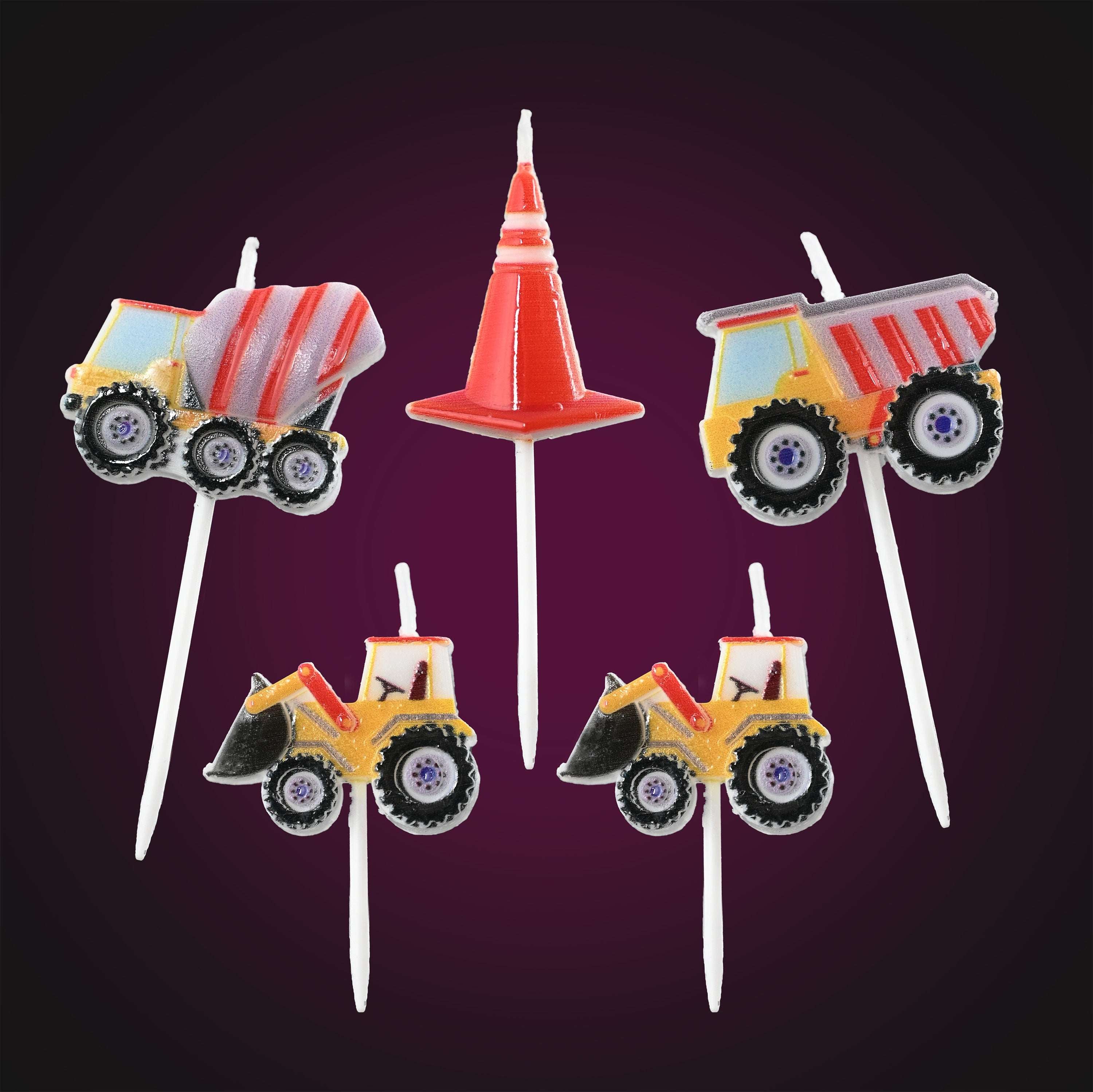 decocino-kerzen-set-baustelle-5-tlg-by-amira-tortendeko image 2