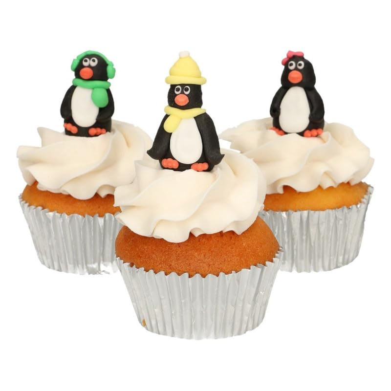 funcakes-sugar-decorations-zuckerfiguren-3d-penguin-3-st-ck image 4