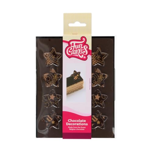 funcakes-chocolate-decorations-schokofiguren-bronze-gold-stars-12-st-ck image 3