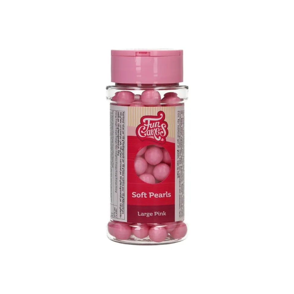 funcakes-soft-pearls-weiche-zuckerperlen-rosa-60-g image 1