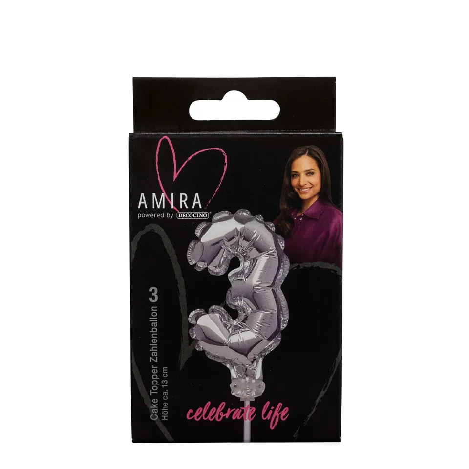 decocino-zahlenballon-3-silber-by-amira-cake-topper image 1