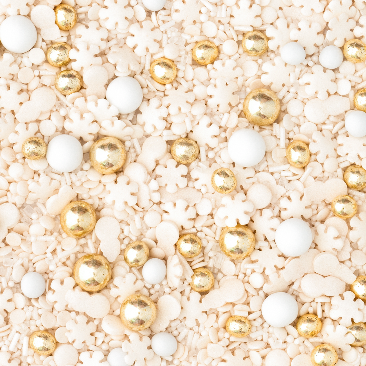 super-streusel-wei-eweihnacht-streuselmix-wei-gold-winter-mix-mit-schneeflocken image 2