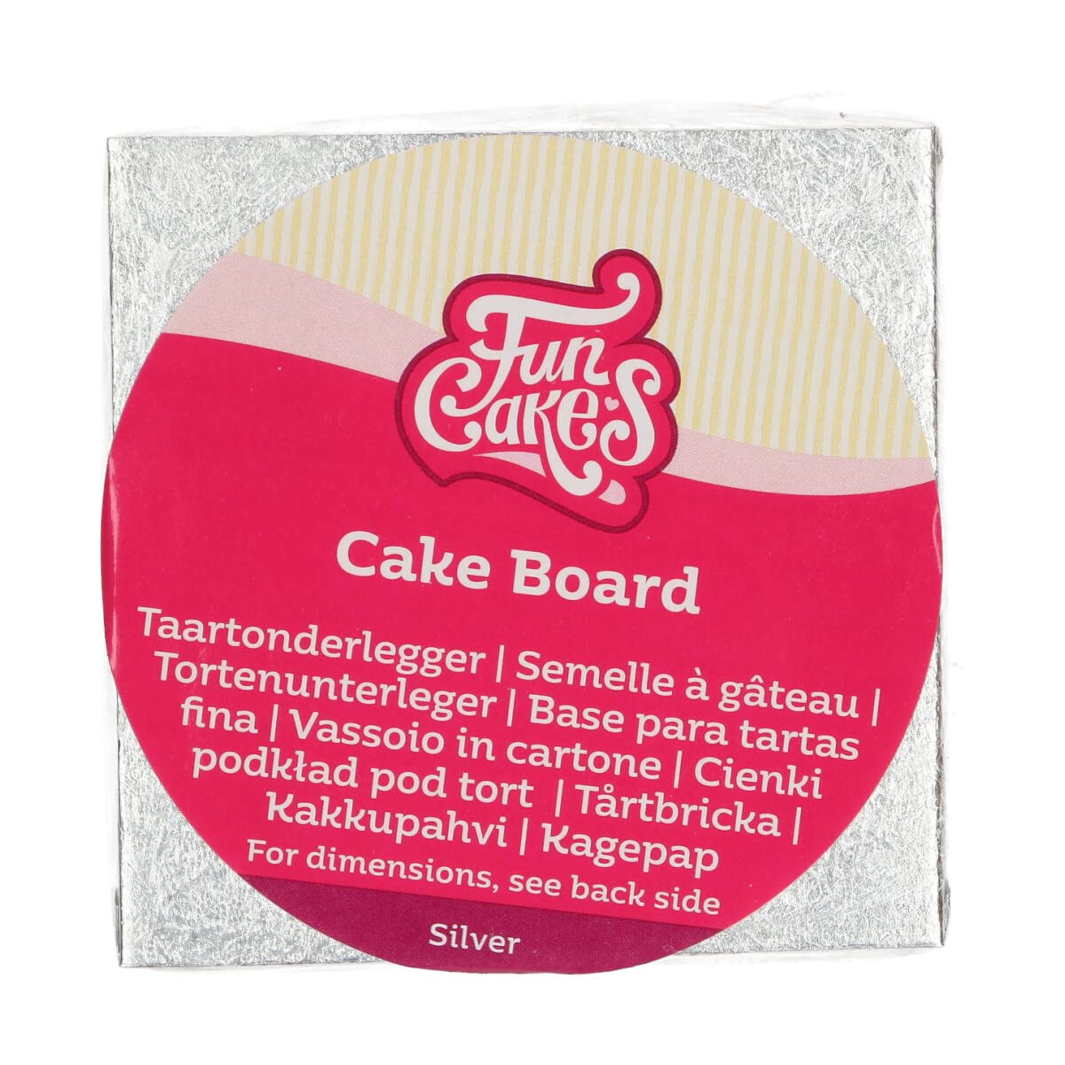 funcakes-cake-board-square-tortenunterlage-silber-27-5x27-5-cm image 5