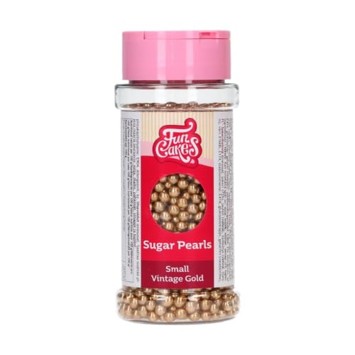 funcakes-sugar-pearls-zuckerstreusel-vintage-gold-80-g image 3