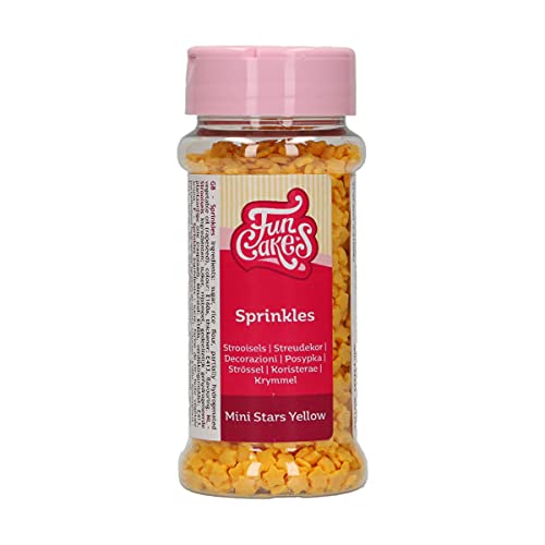 funcakes-sprinkles-zuckerstreusel-mini-stars-yellow-60g image 4
