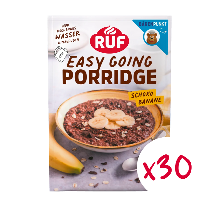 ruf-monats-vorrat-porridge-schoko-banane-to-go-30-x-60-g image 1