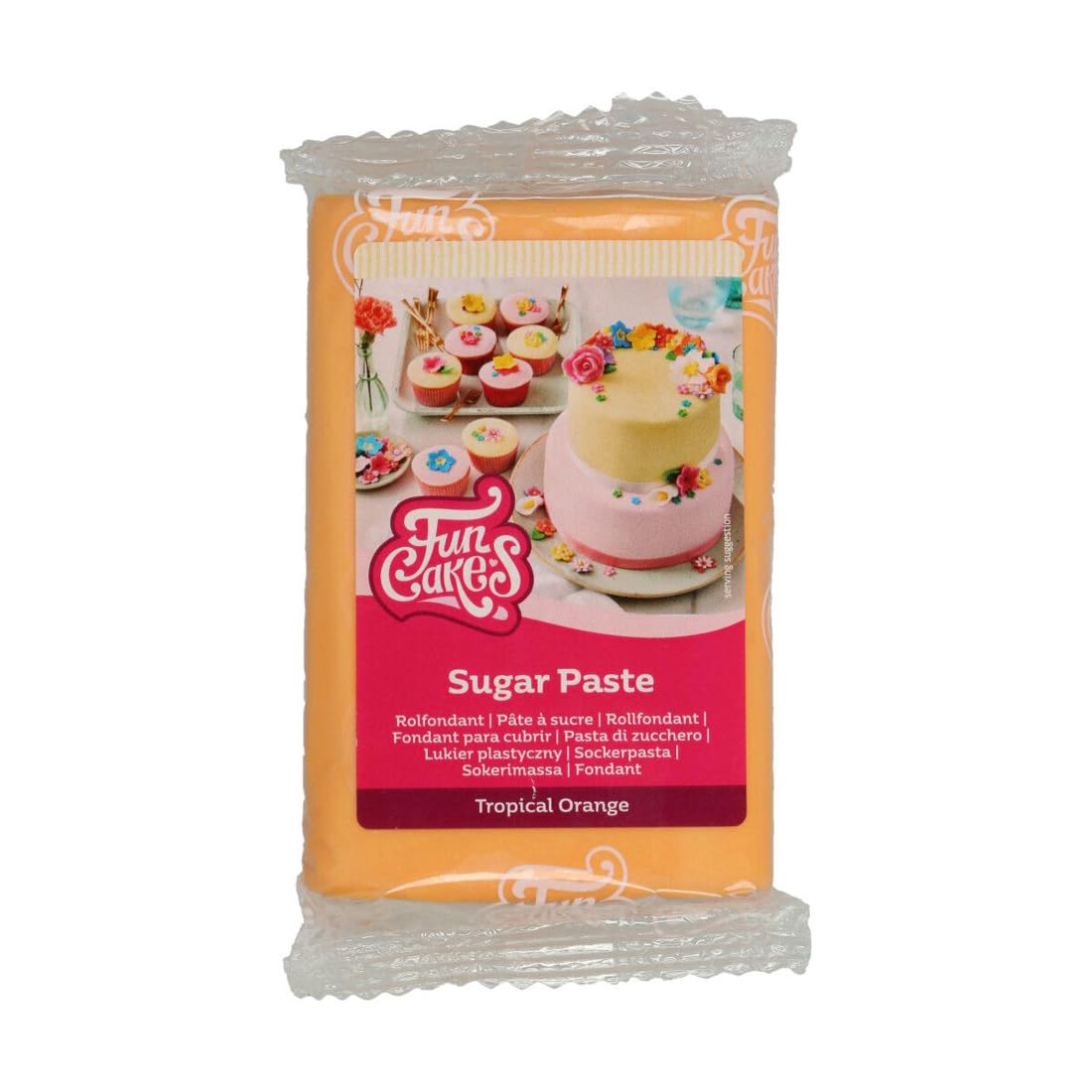 funcakes-rollfondant-tropical-orange-sugar-paste-zum-eindecken-250-g image 1