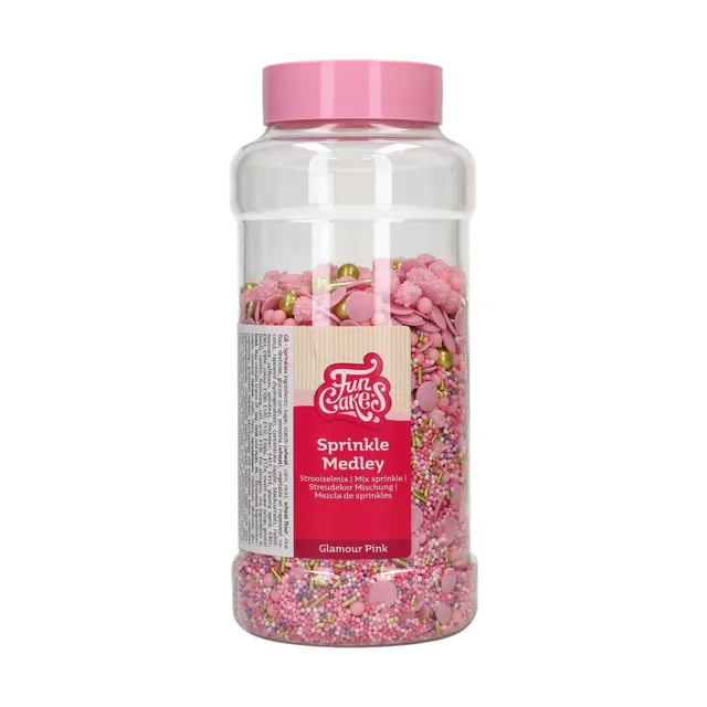 funcakes-sprinkle-medley-zuckerstreusel-glamour-pink-600-g image 1
