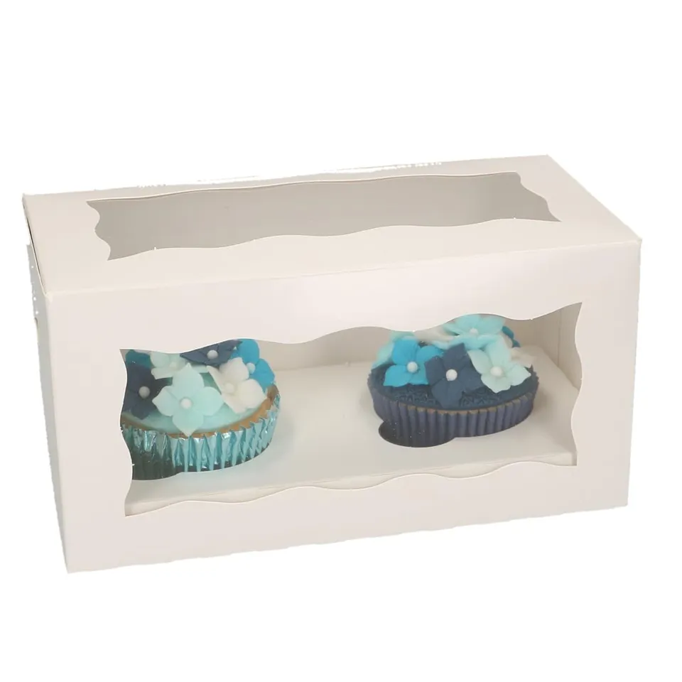 funcakes-cupcake-box-wei-f-r-2-cupcakes-mit-fenster-einsatz-25-st-ck image 1