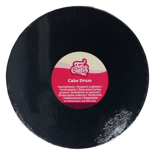 funcakes-cake-drum-round-tortenunterlage-schwarz-25-cm image 2