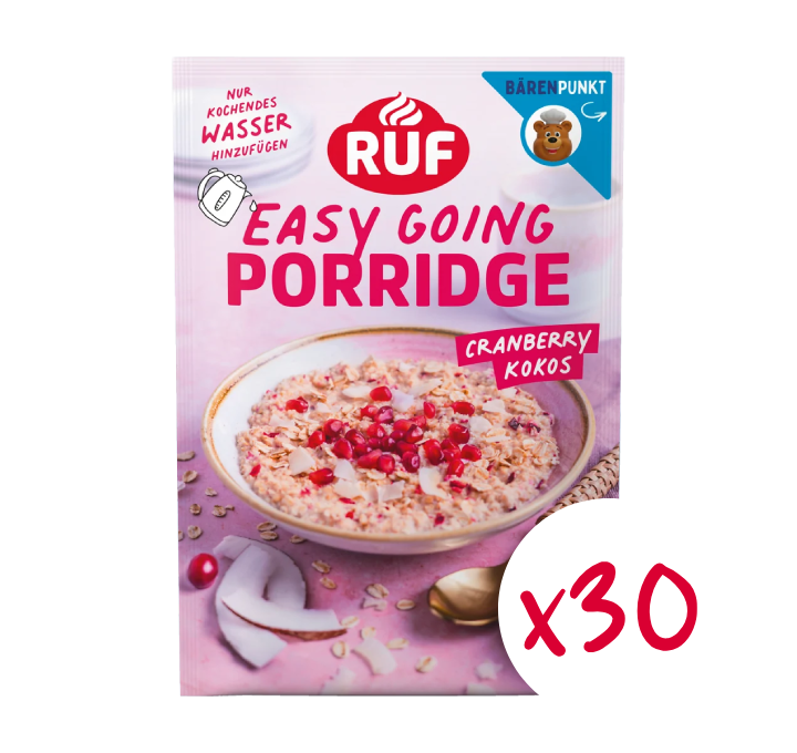 ruf-monats-vorrat-porridge-cranberry-kokos-to-go-30-x-60-g image 1
