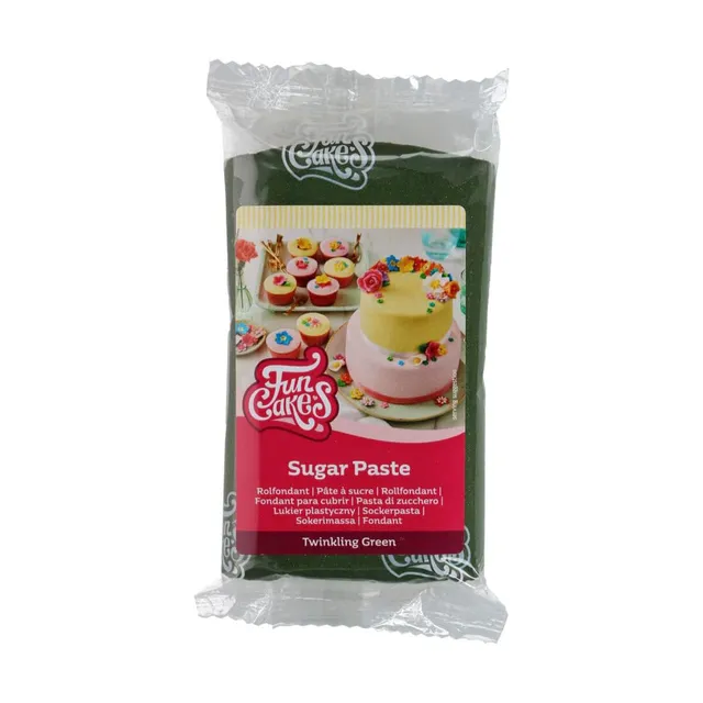 funcakes-rollfondant-twinkling-green-250-g image 1