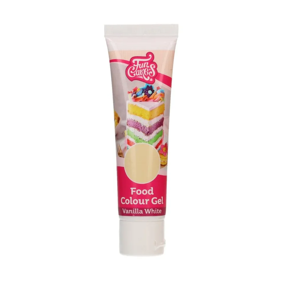 funcakes-food-colour-gel-lebensmittelfarbe-vanilla-white-30-g image 1