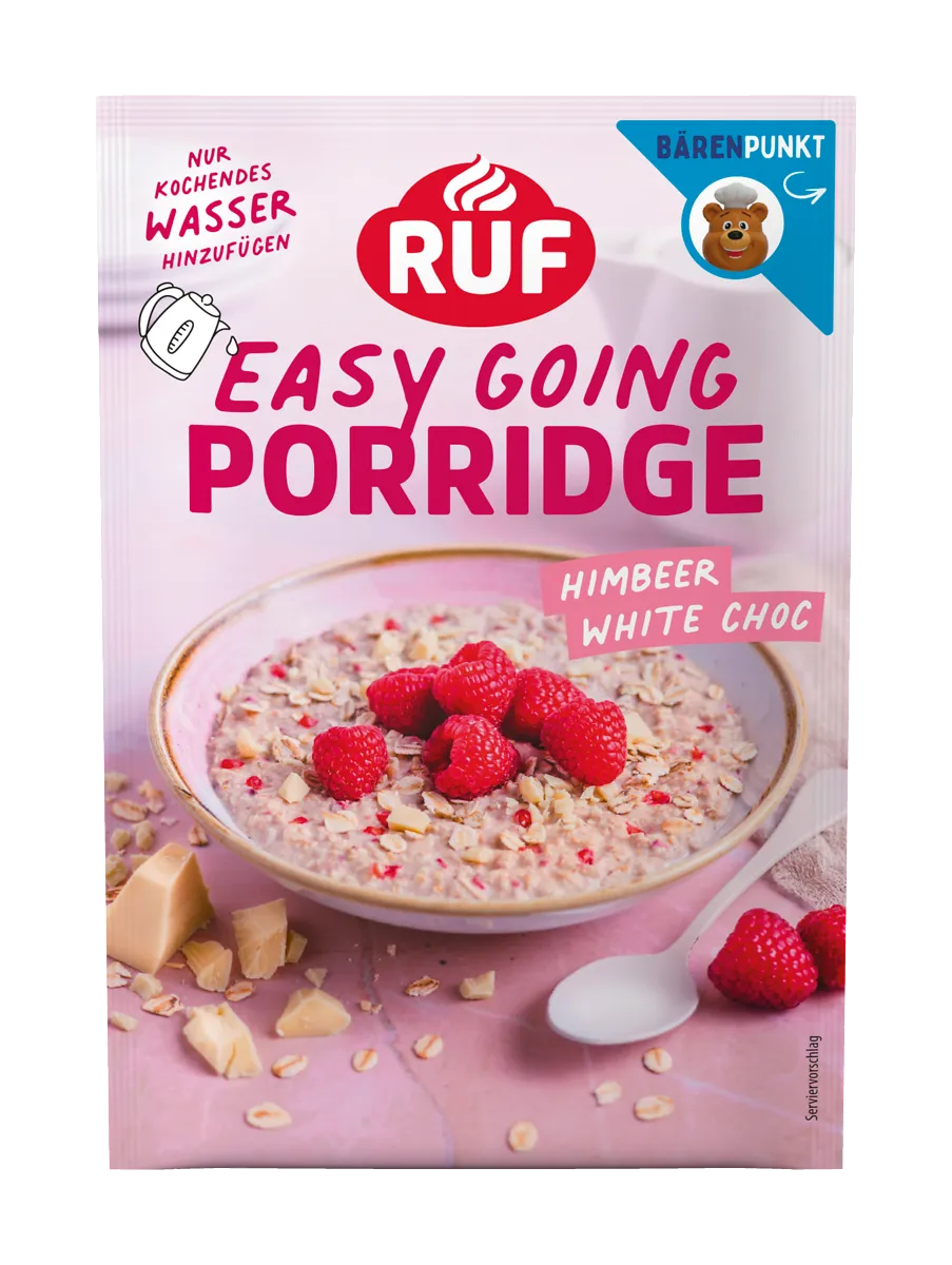 ruf-easy-going-porridge-himbeer-white-chocolate-portionsbeutel image 1