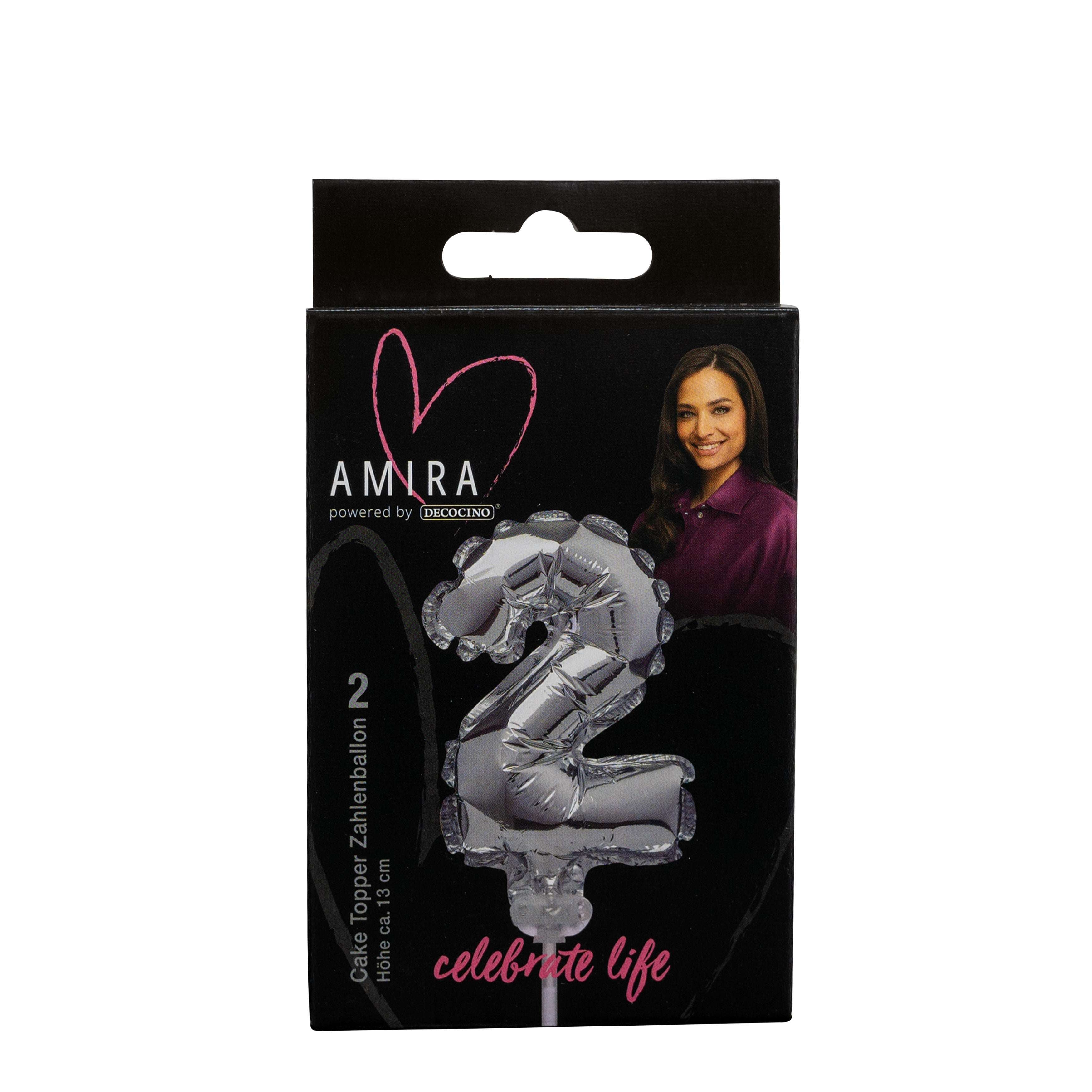 decocino-zahlenballon-2-silber-cake-topper image 1