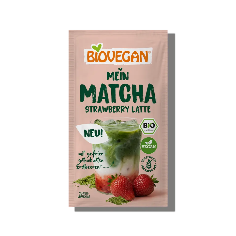 biovegan-matcha-strawberry-latte-matcha-mix-mit-erdbeere-f-r-sommer-drinks image 1